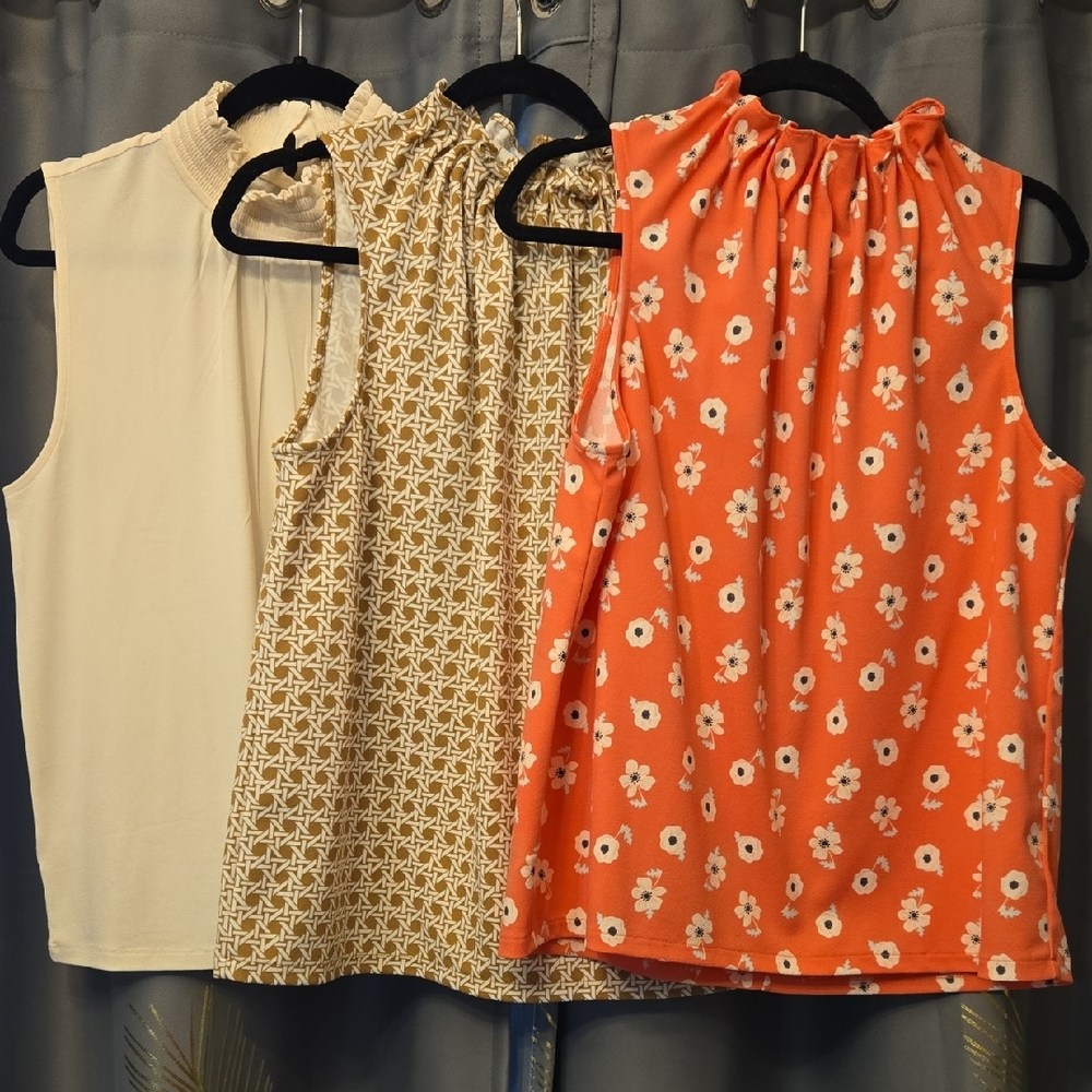 Lot of Ann Taylor Factory Sleeveless Tops - Size L